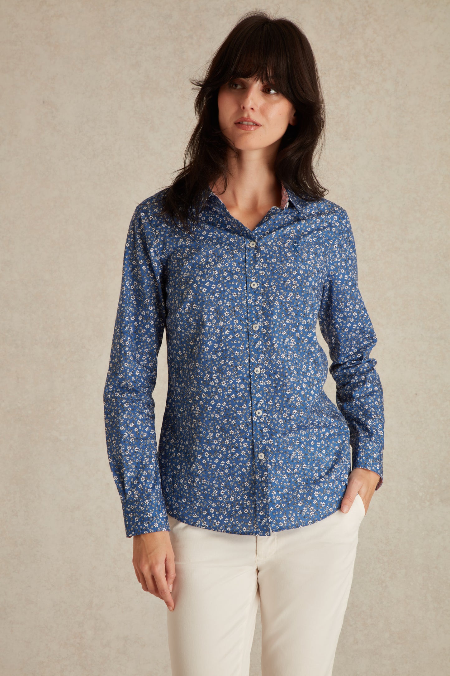 Chemise Slim Motif Printemps