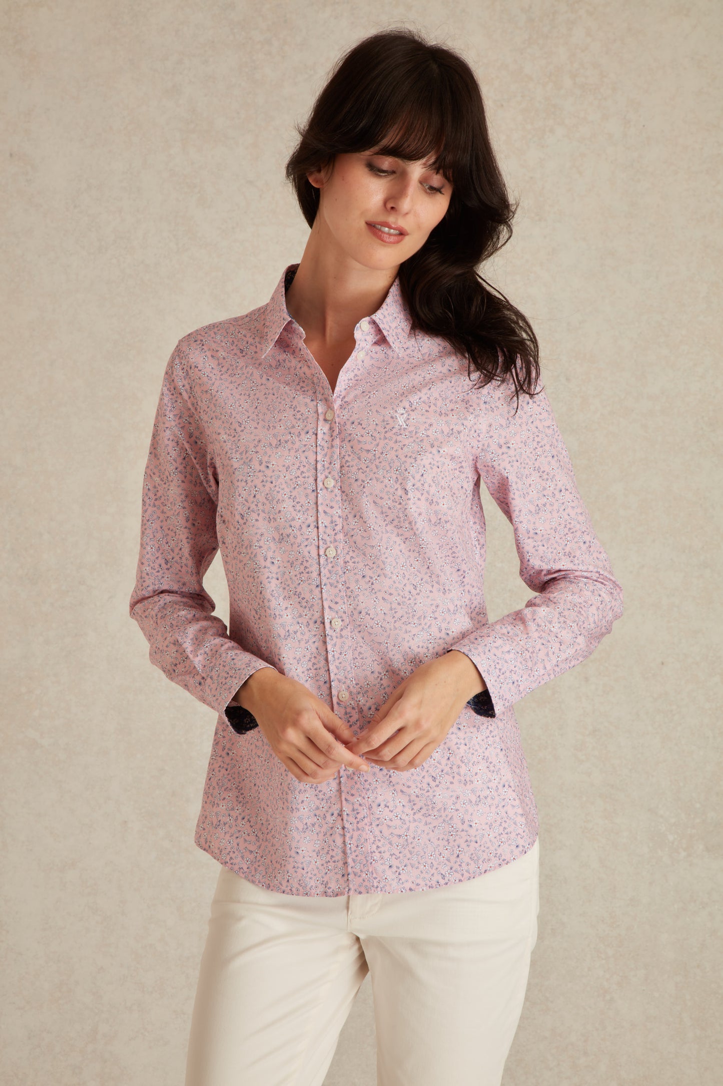 Chemise Slim Motif Printemps