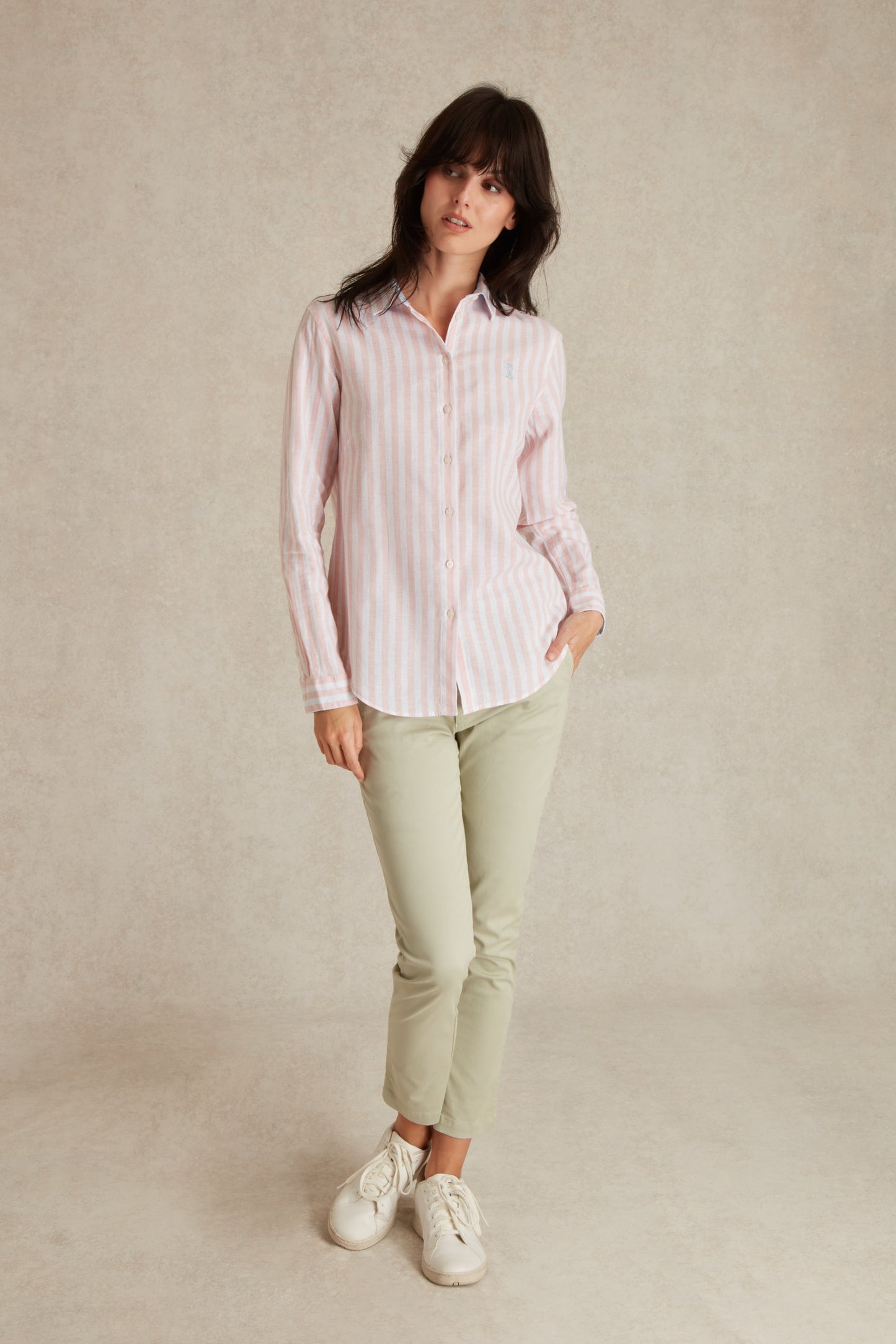 Chemise Regular à Large Rayures