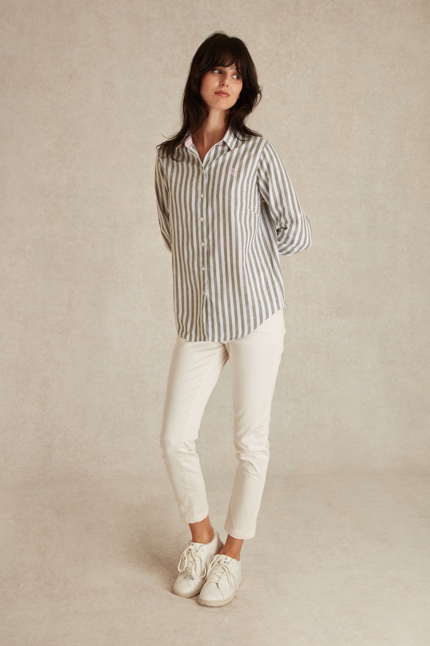 Chemise Regular à Large Rayures