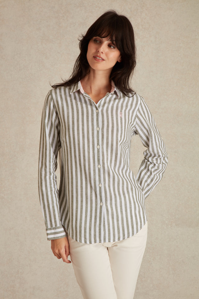 Chemise Regular à Large Rayures - Image principale