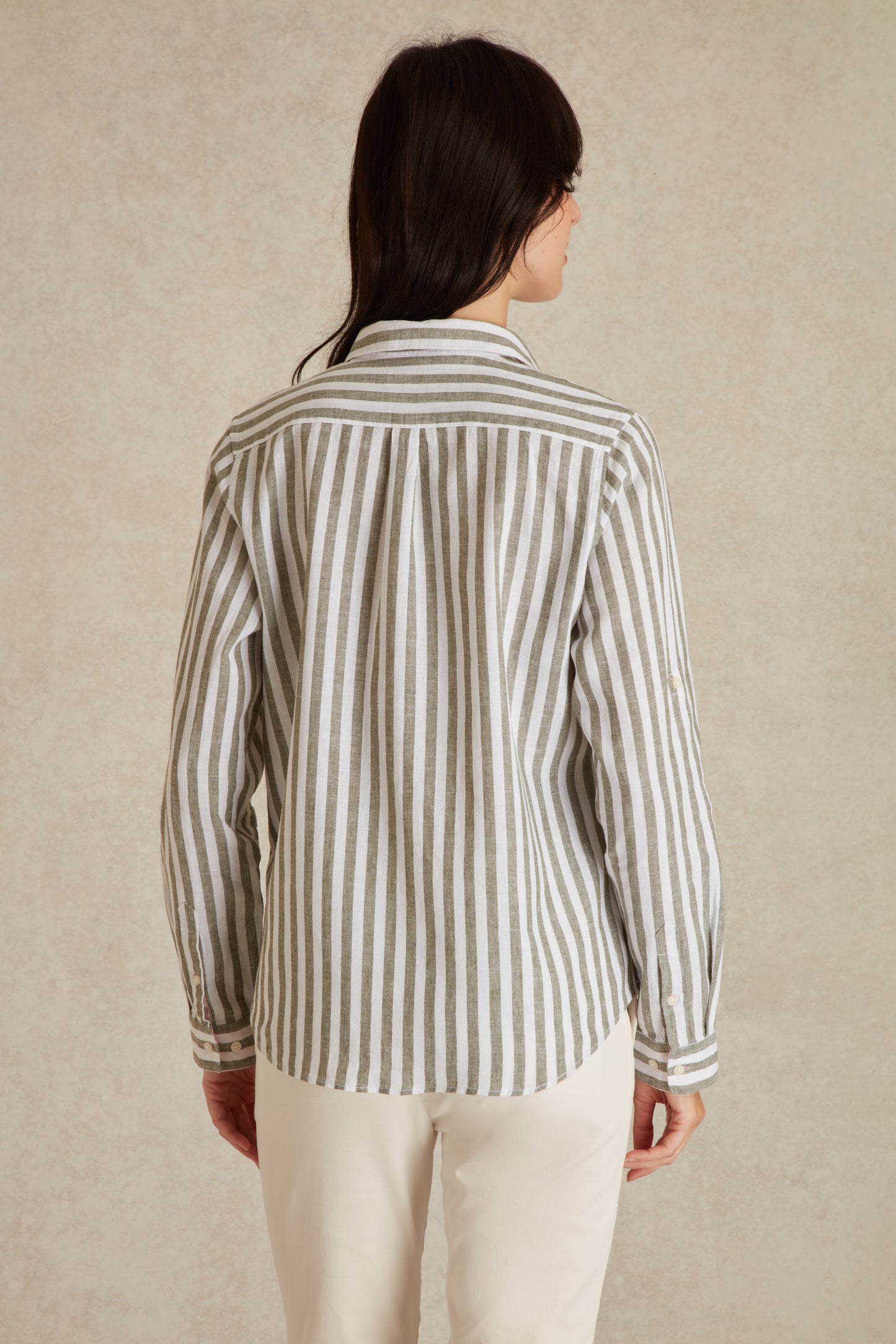 Chemise Regular à Large Rayures