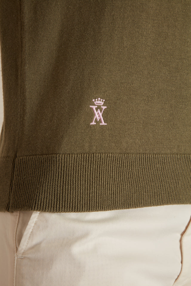 Pull Col Rond à Détails Contrasté - Image principale