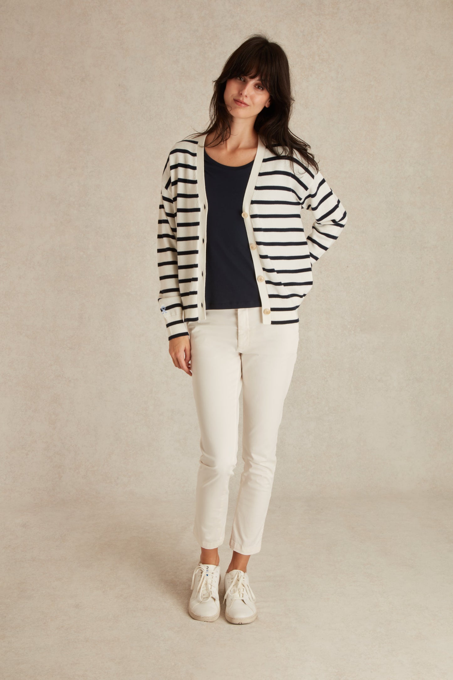 Cardigan à Rayures