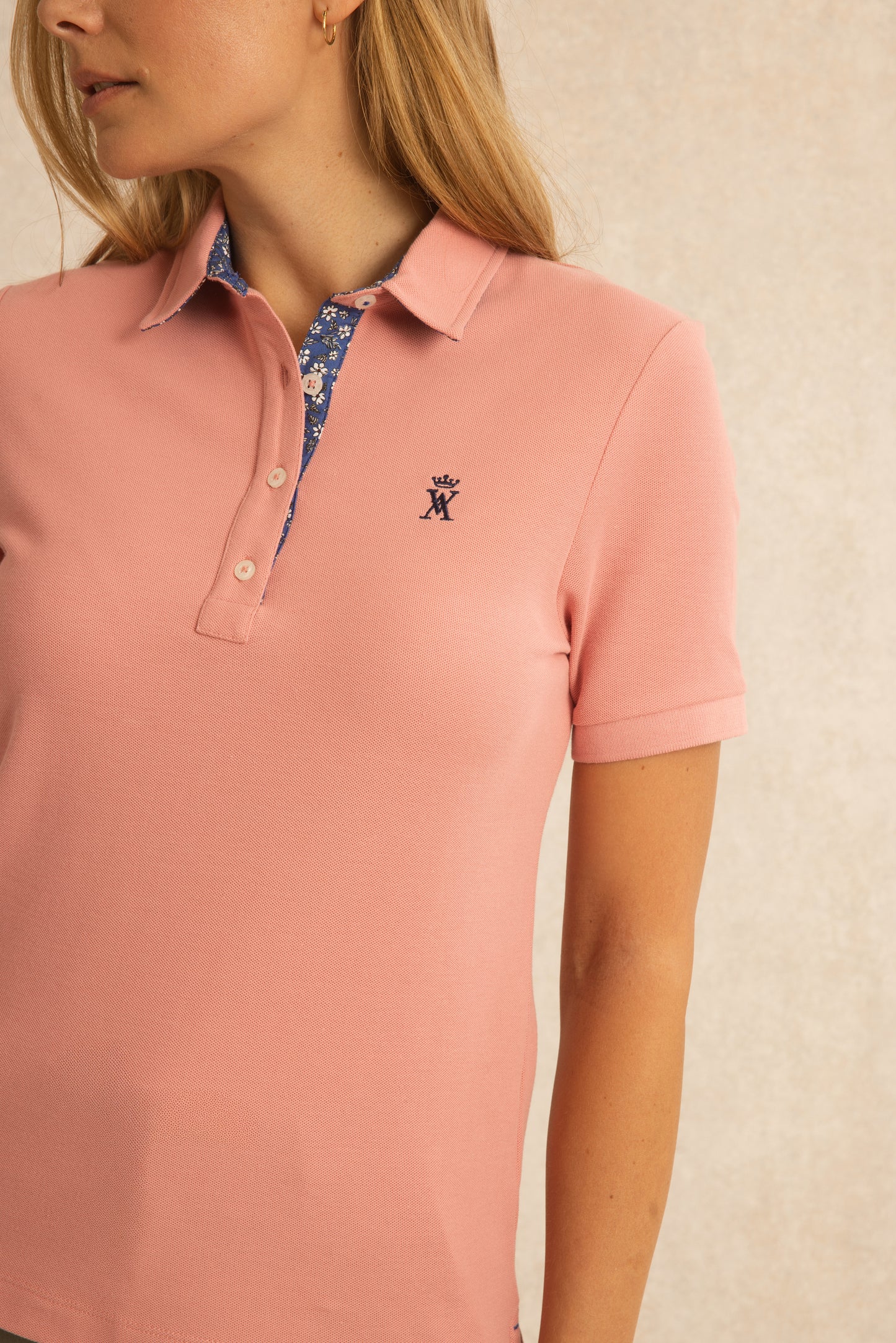 Polo à Détails Imprimé