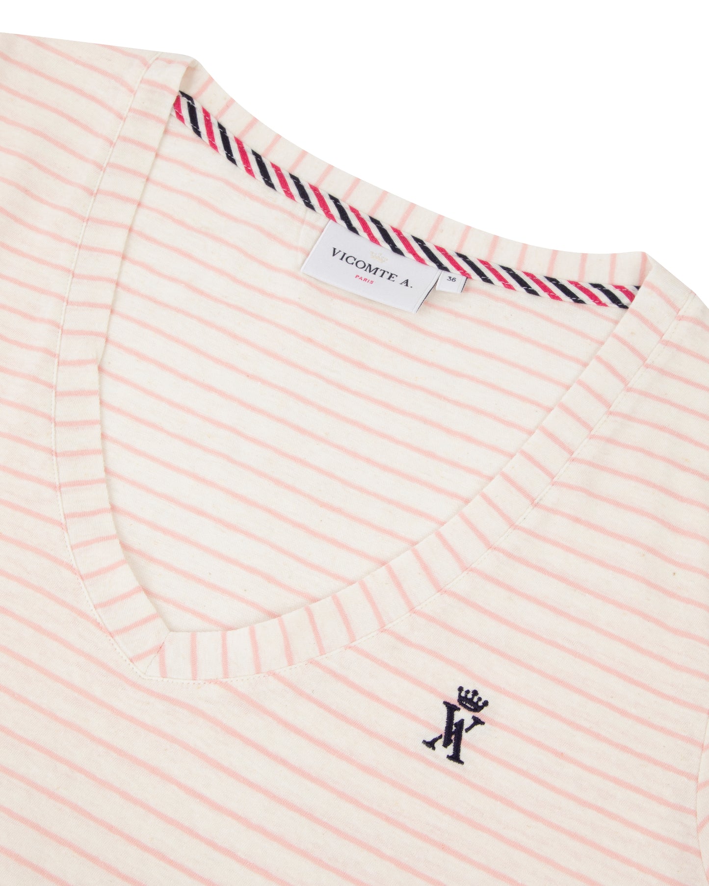 T-shirt Col V