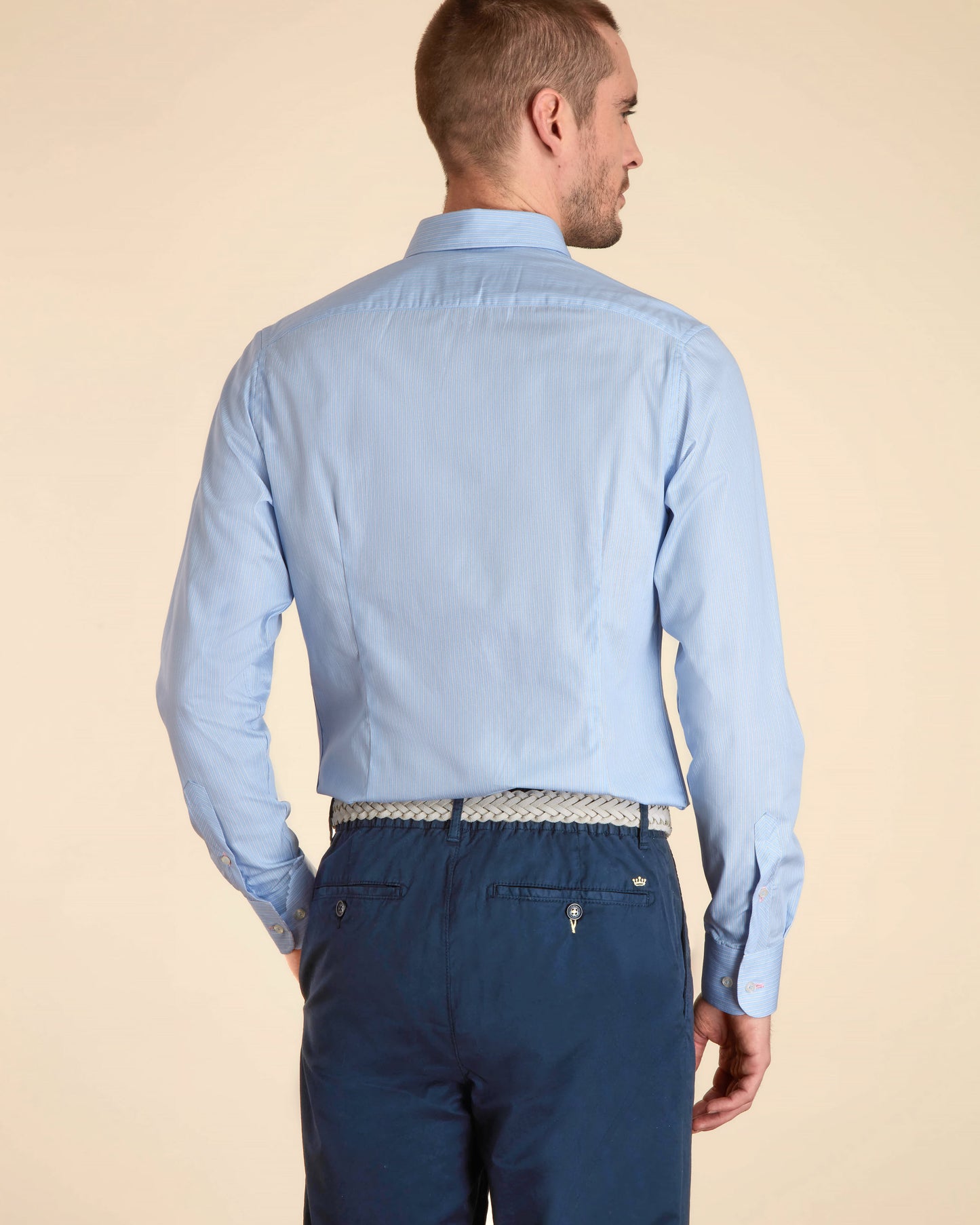 Chemise Formelle Slim à Rayures