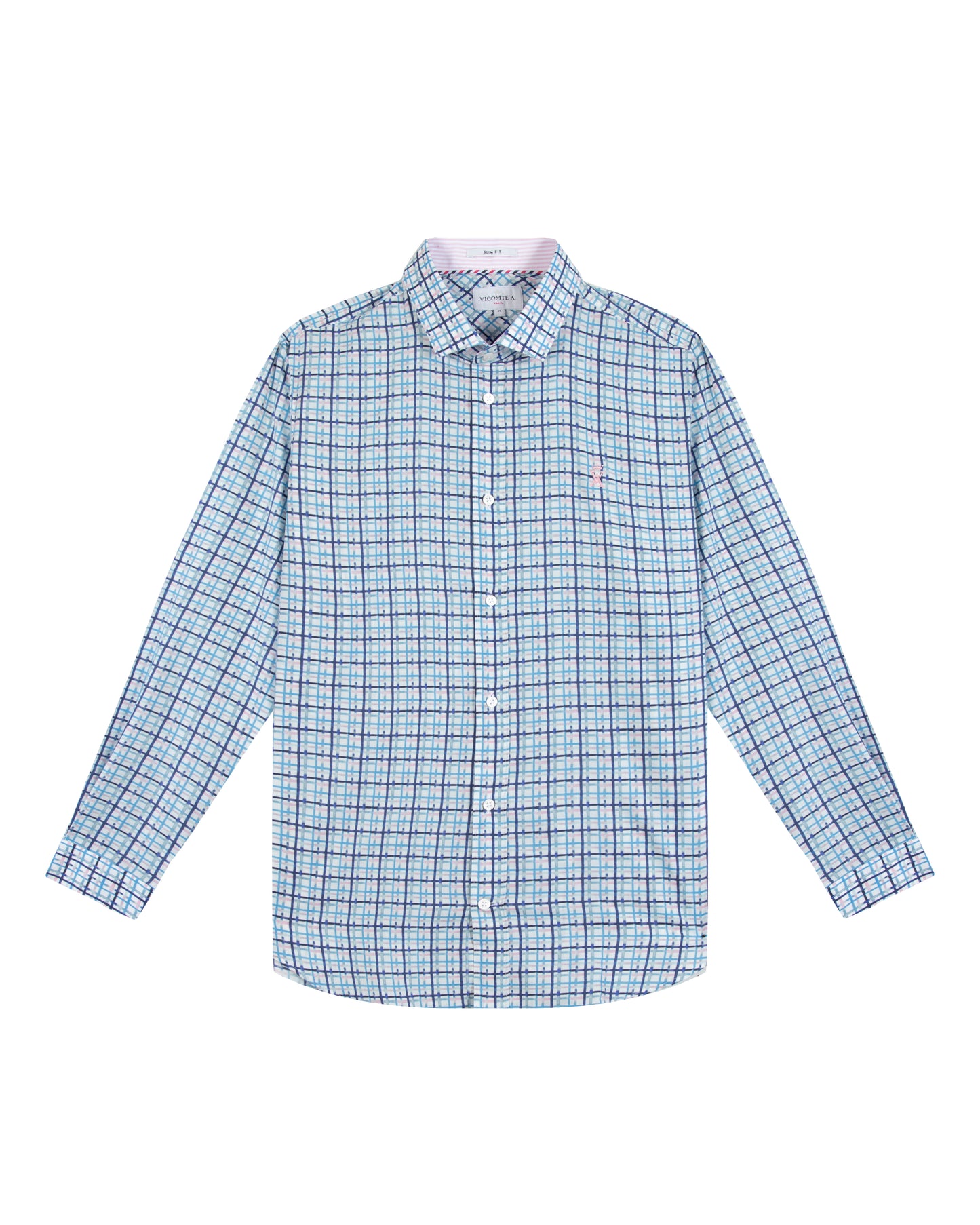 Chemise Slim à Carreaux Tie & Dye
