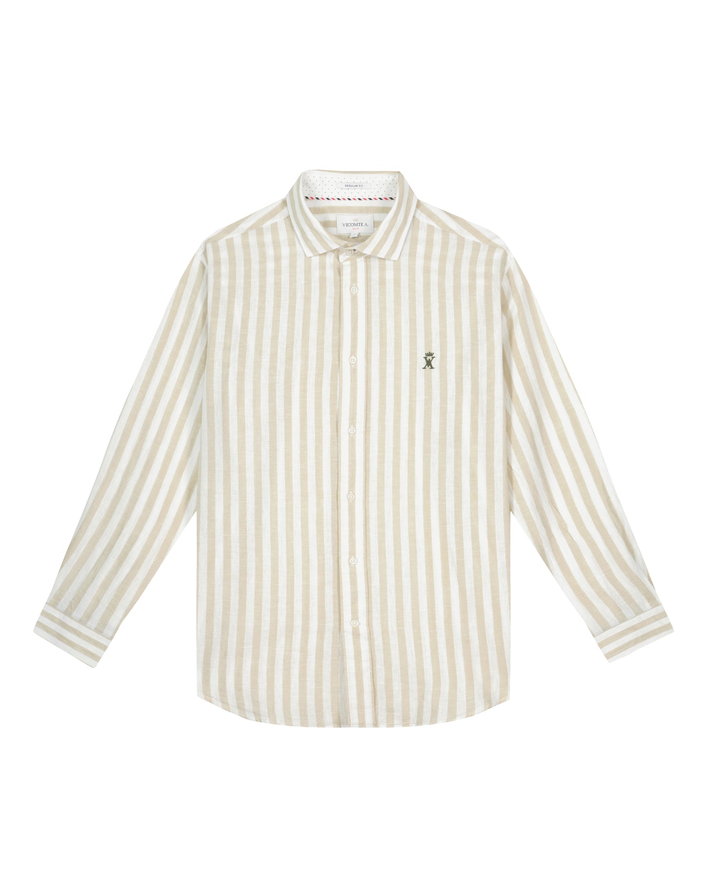 Chemise Regular à Rayures Larges