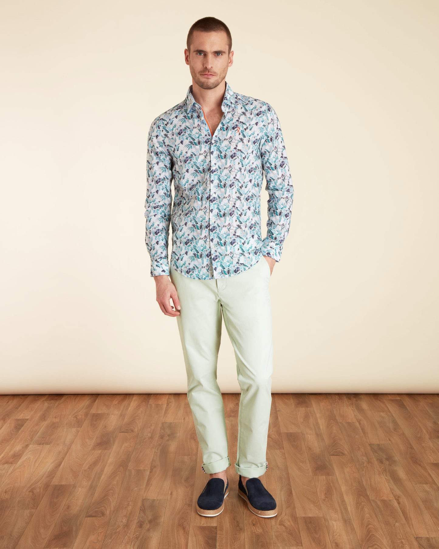 Chemise Regular Imprimé Tropical