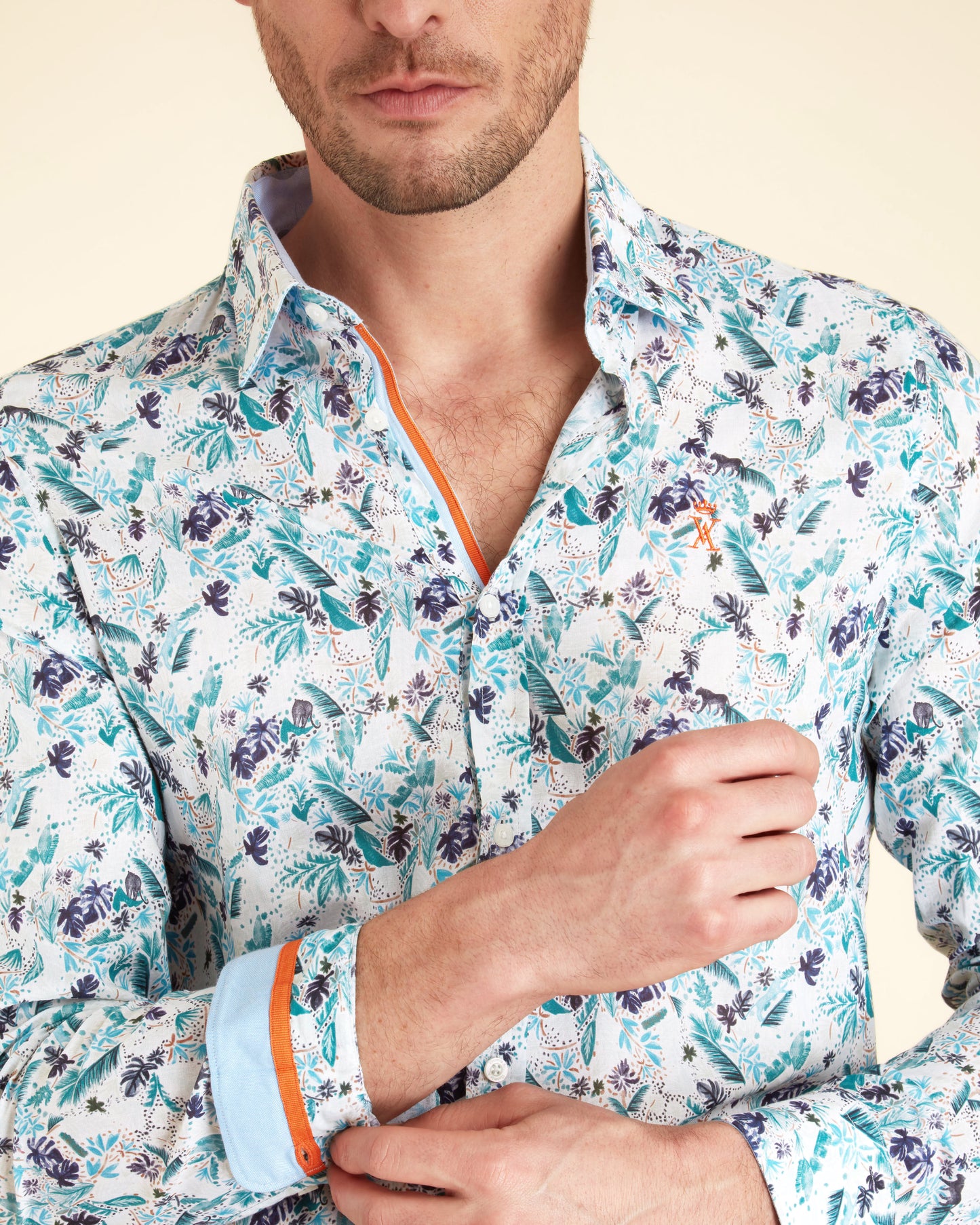 Chemise Regular Imprimé Tropical