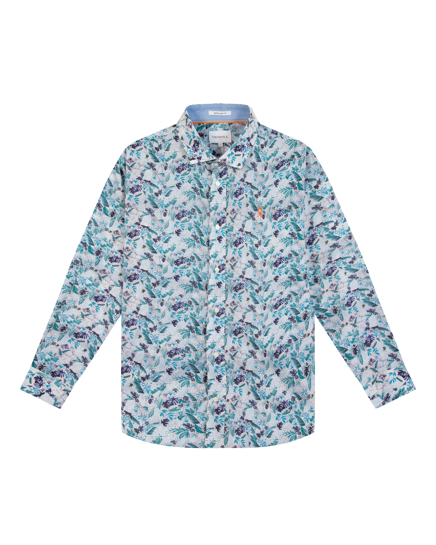Chemise Regular Imprimé Tropical
