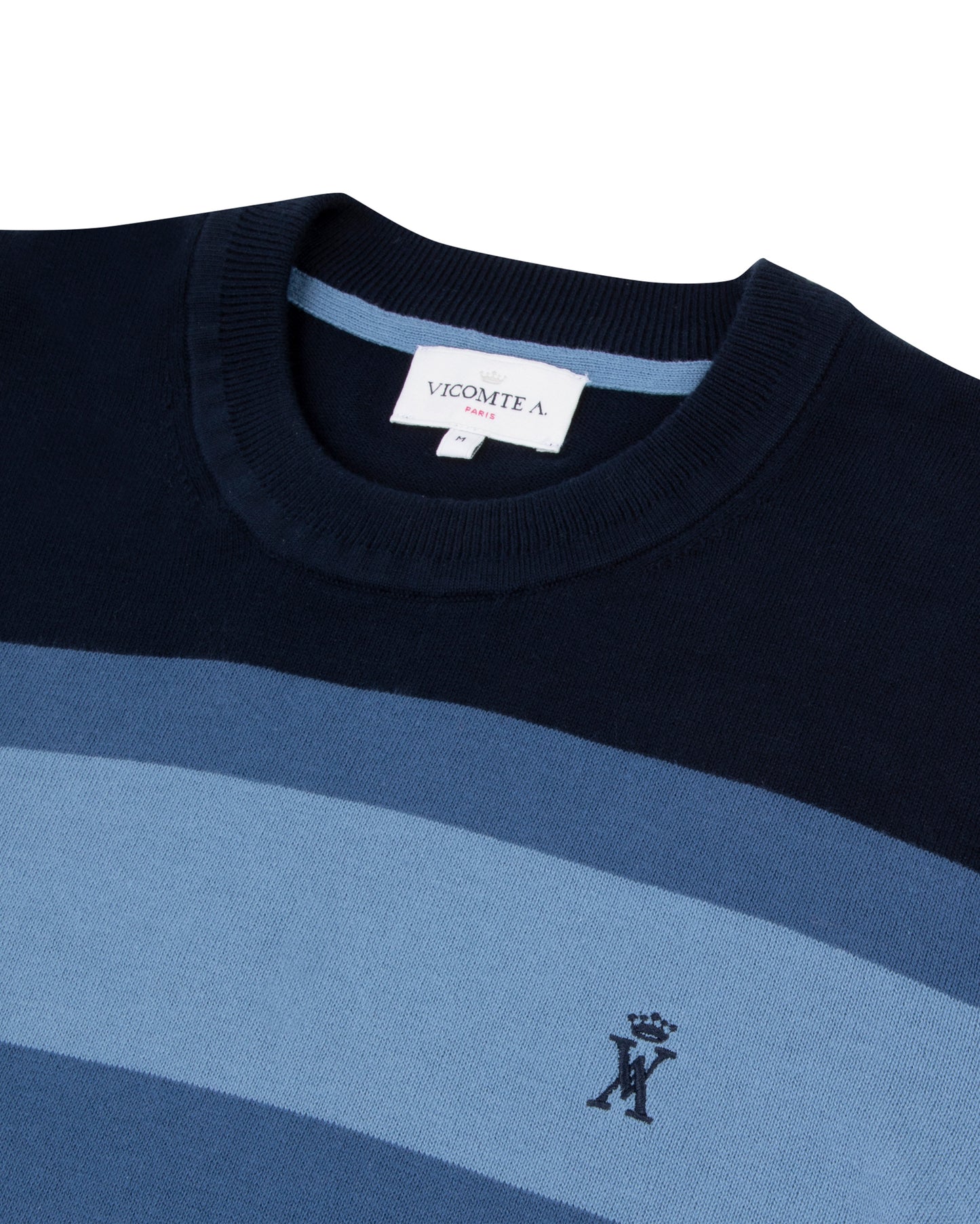 Pull Col Rond Colorblock