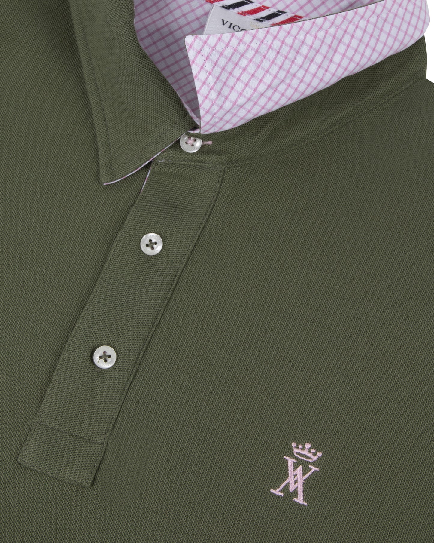 Polo à Détails Carreaux