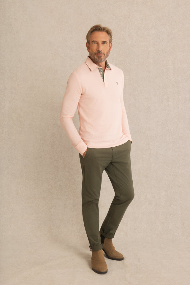 Polo Manches Longues à détails imprimé - Image principale
