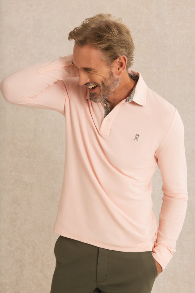 Polo Manches Longues à détails imprimé - Image principale