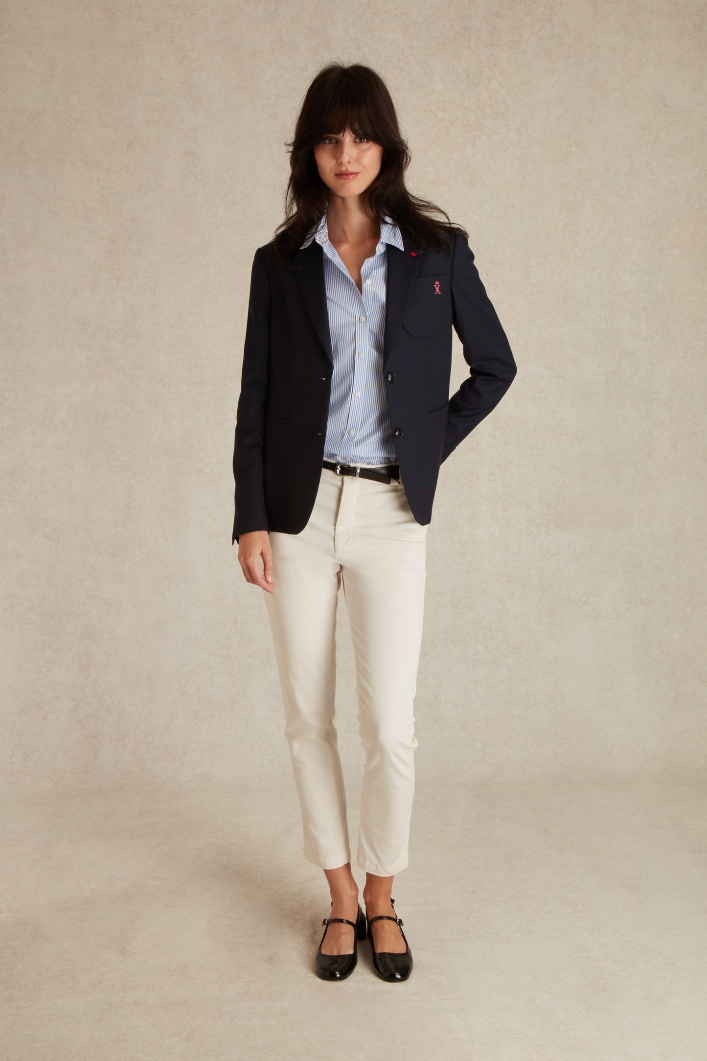 Blazer en laine Hopsack
