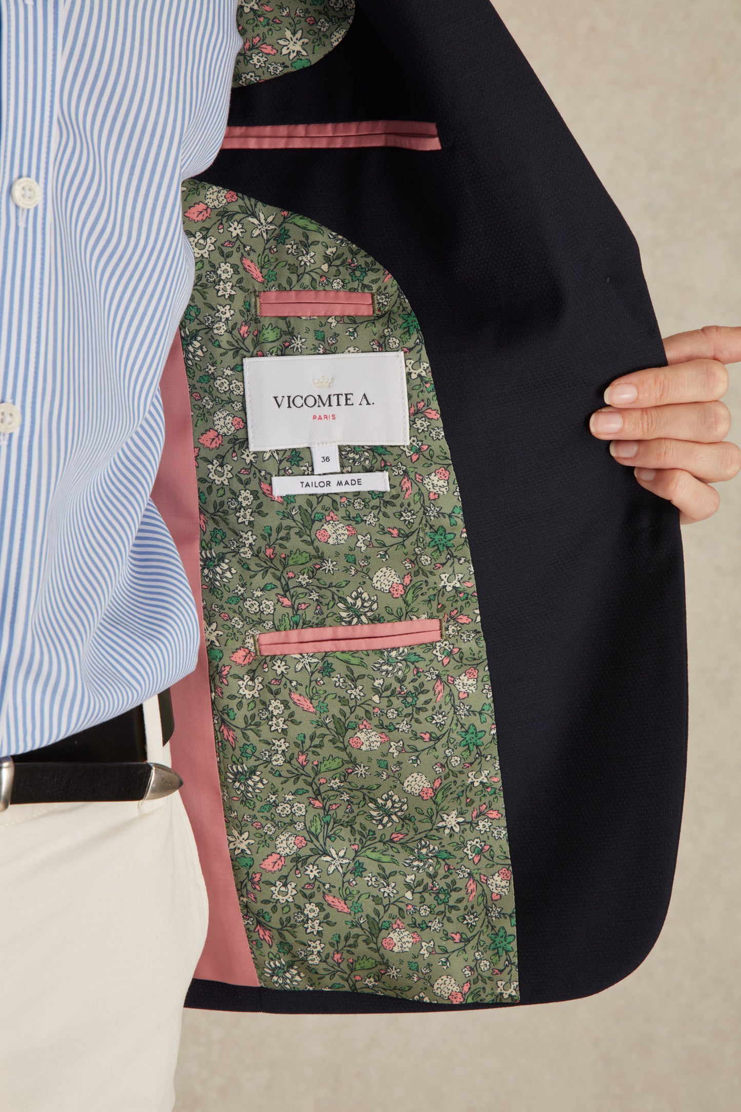 Blazer en laine Hopsack