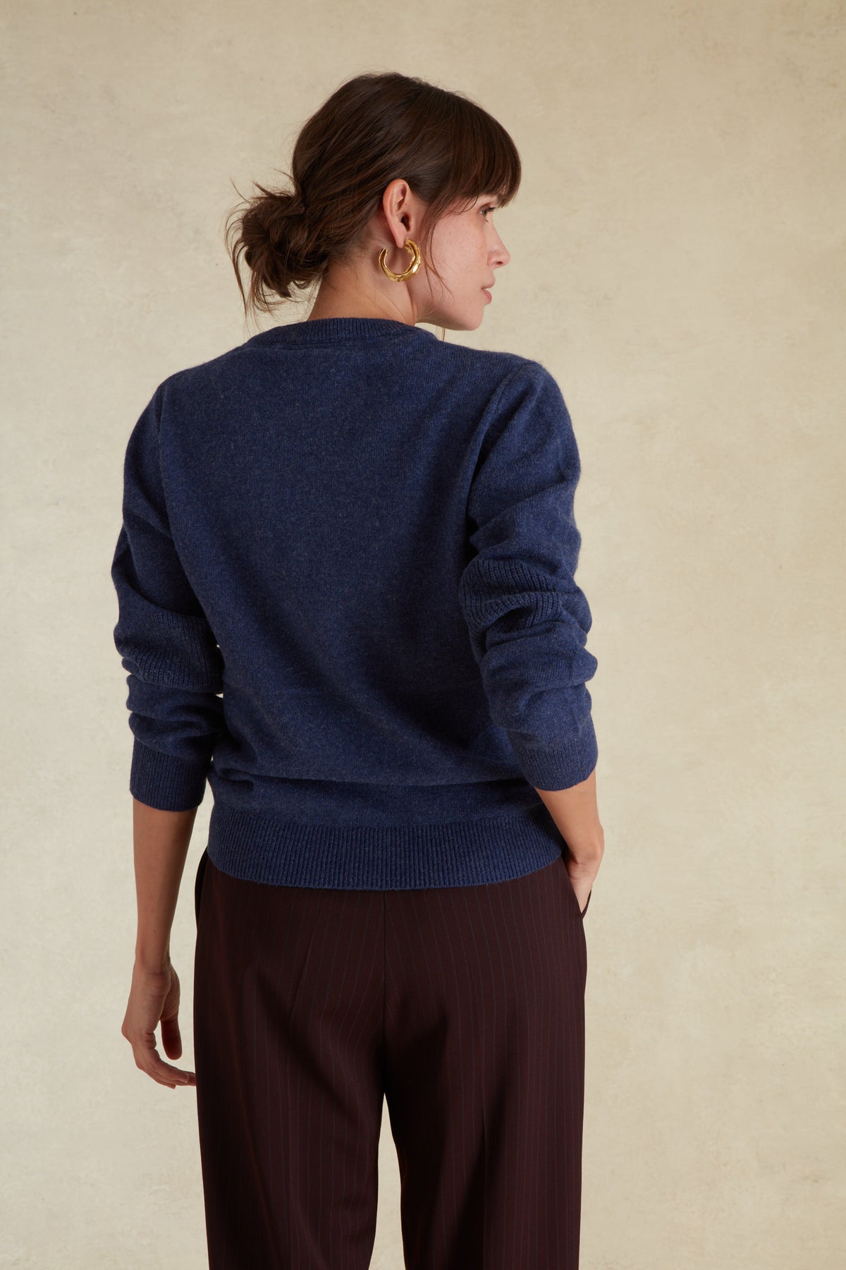 Pull Col rond en Laine Mérinos