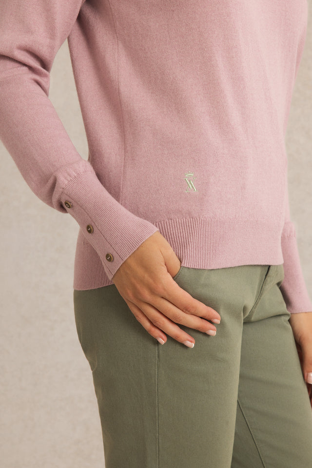 Pull Col V à Manches Boutonnées - Image principale