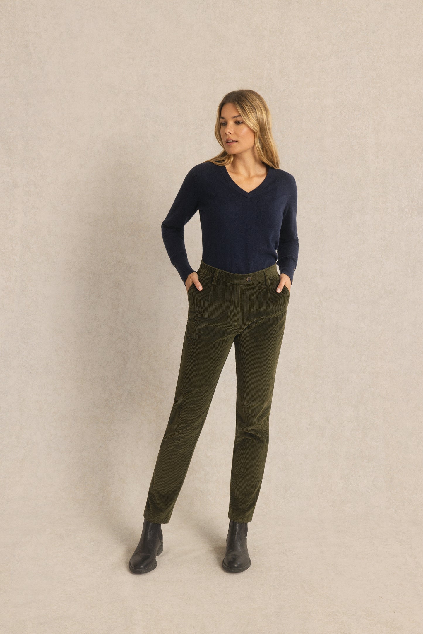 Pantalon en Velours Côtelé