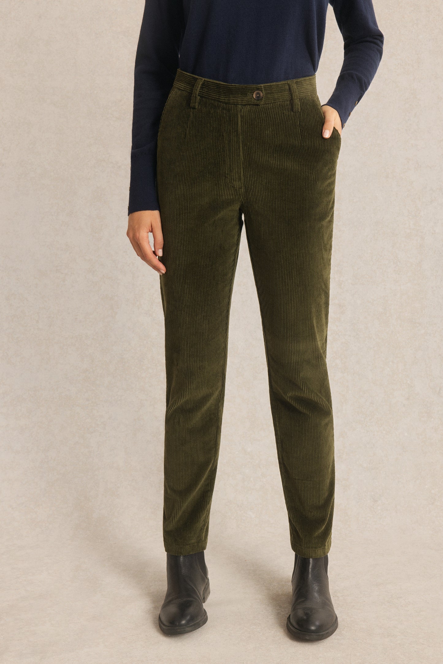 Pantalon en Velours Côtelé