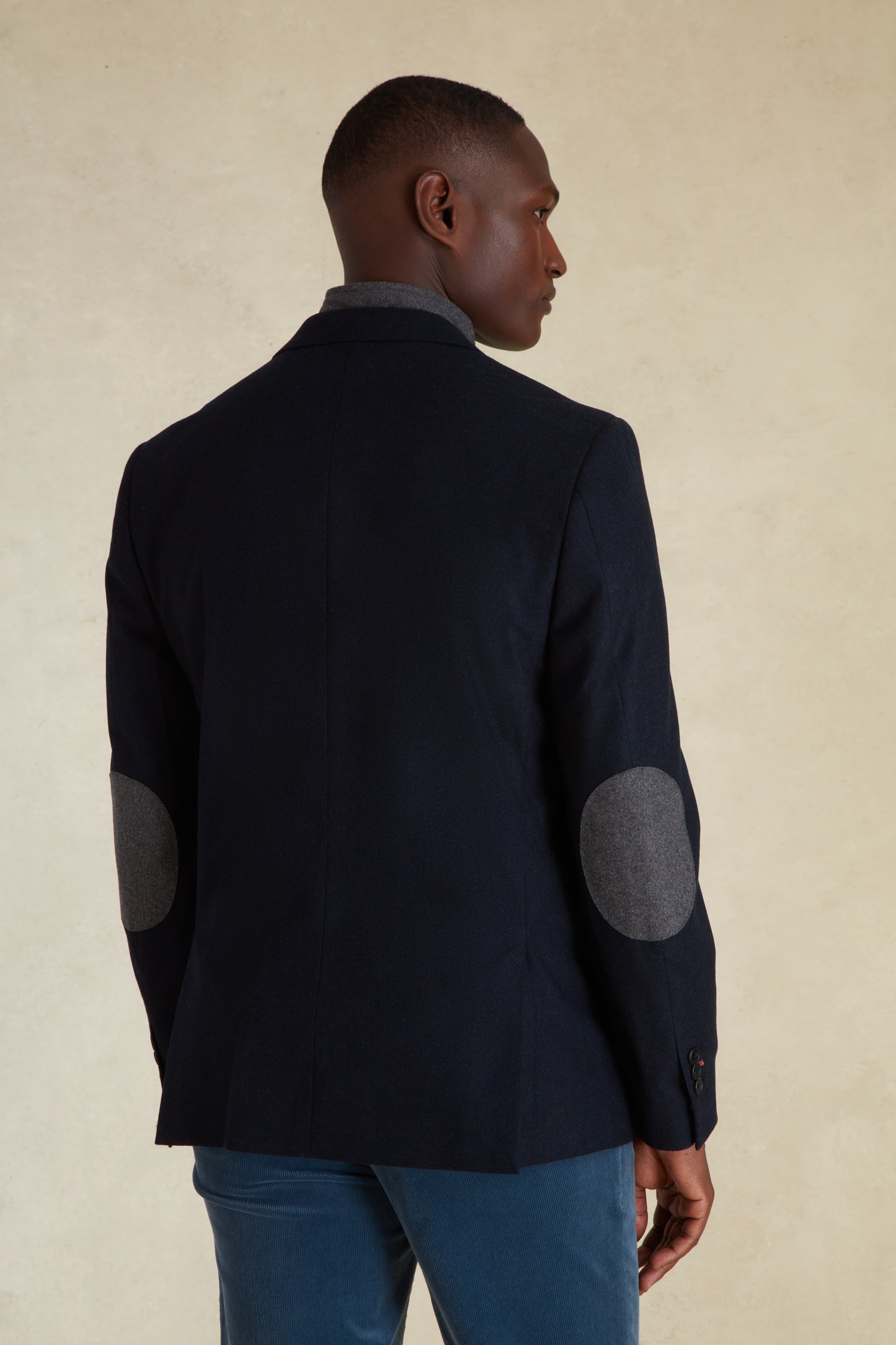 Blazer Ajusté Uni avec Parmenture