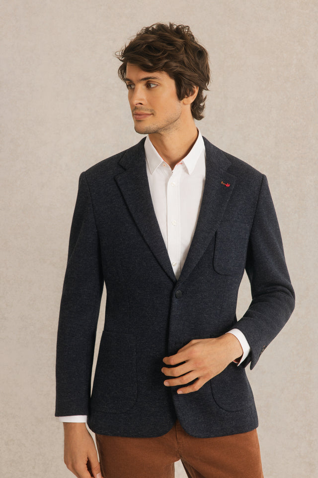 Blazer Ajusté en Jersey - Image principale