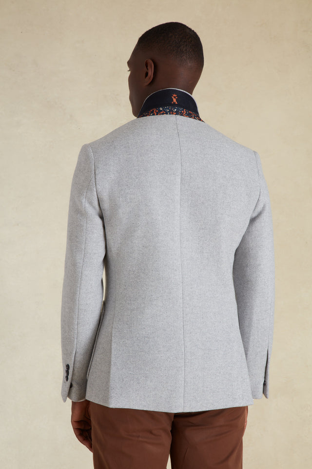 Blazer Ajusté à motif Chevrons - Image principale