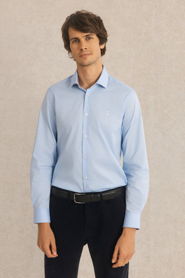 Chemise Slim en Popeline Stretch - Image principale