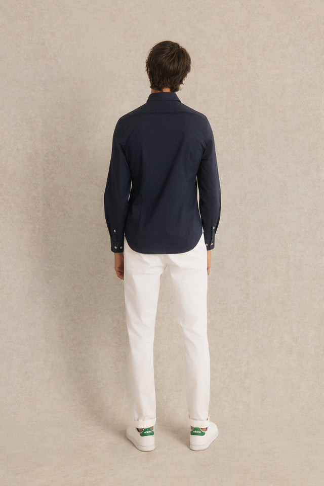 Chemise Slim en Popeline Stretch - Image principale