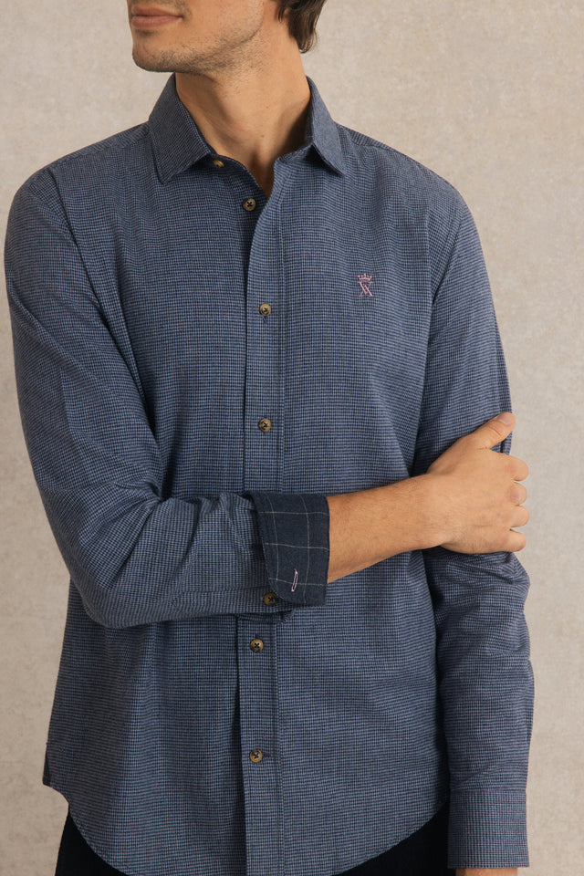 Chemise Regular Pied de poule - Image principale
