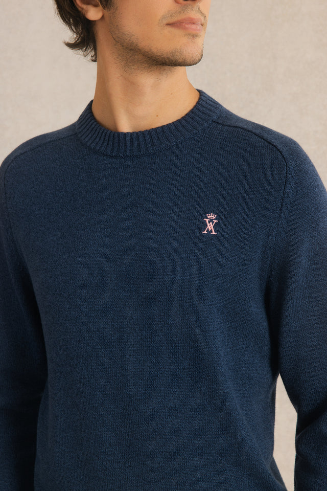 Pull Cold Rond Fil BiColore - Image principale