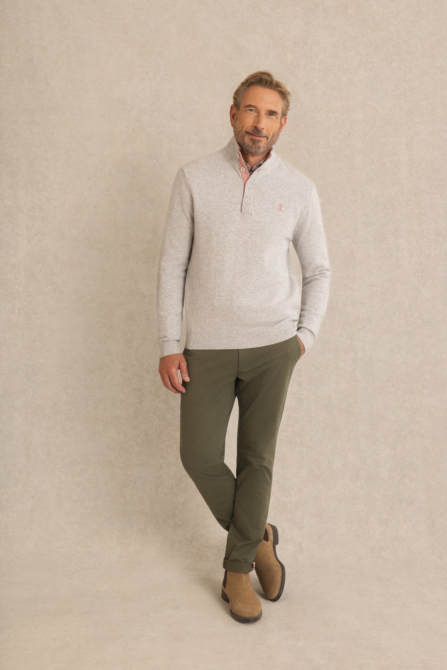 Pull à Col Boutonné