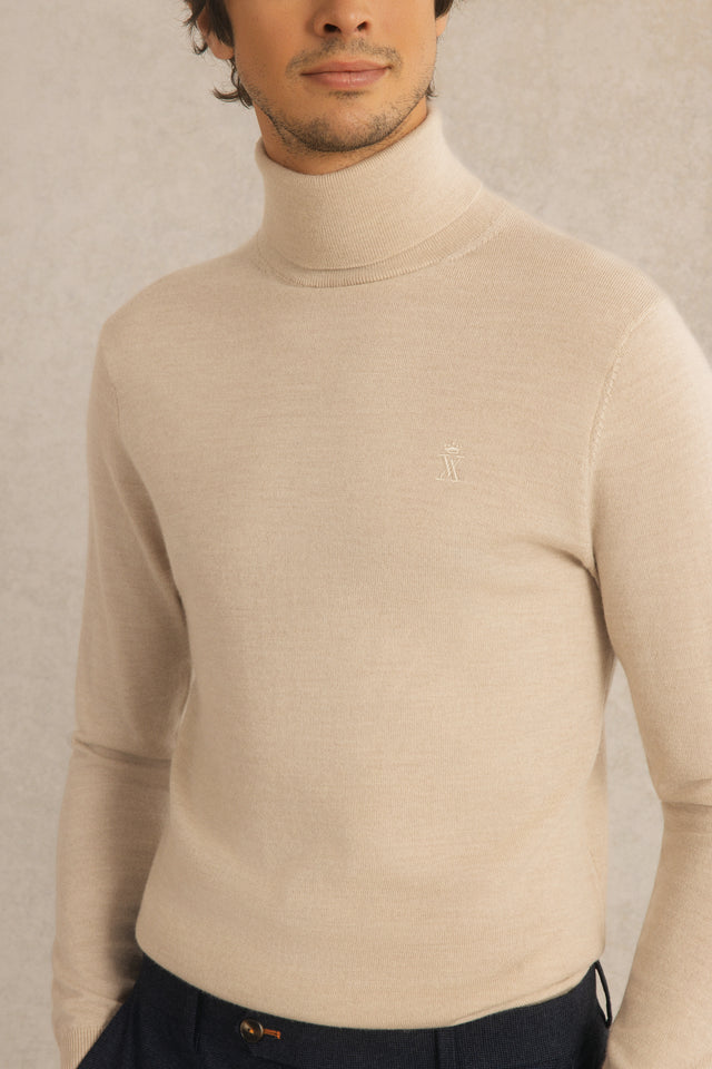 Pull Col Roulé 100% Laine - Image principale