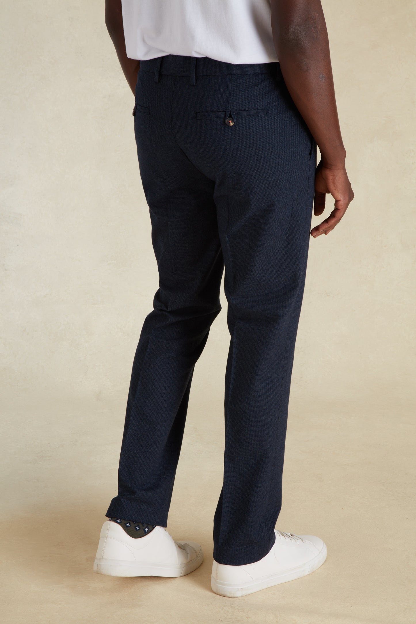 Pantalon motif pied de poule