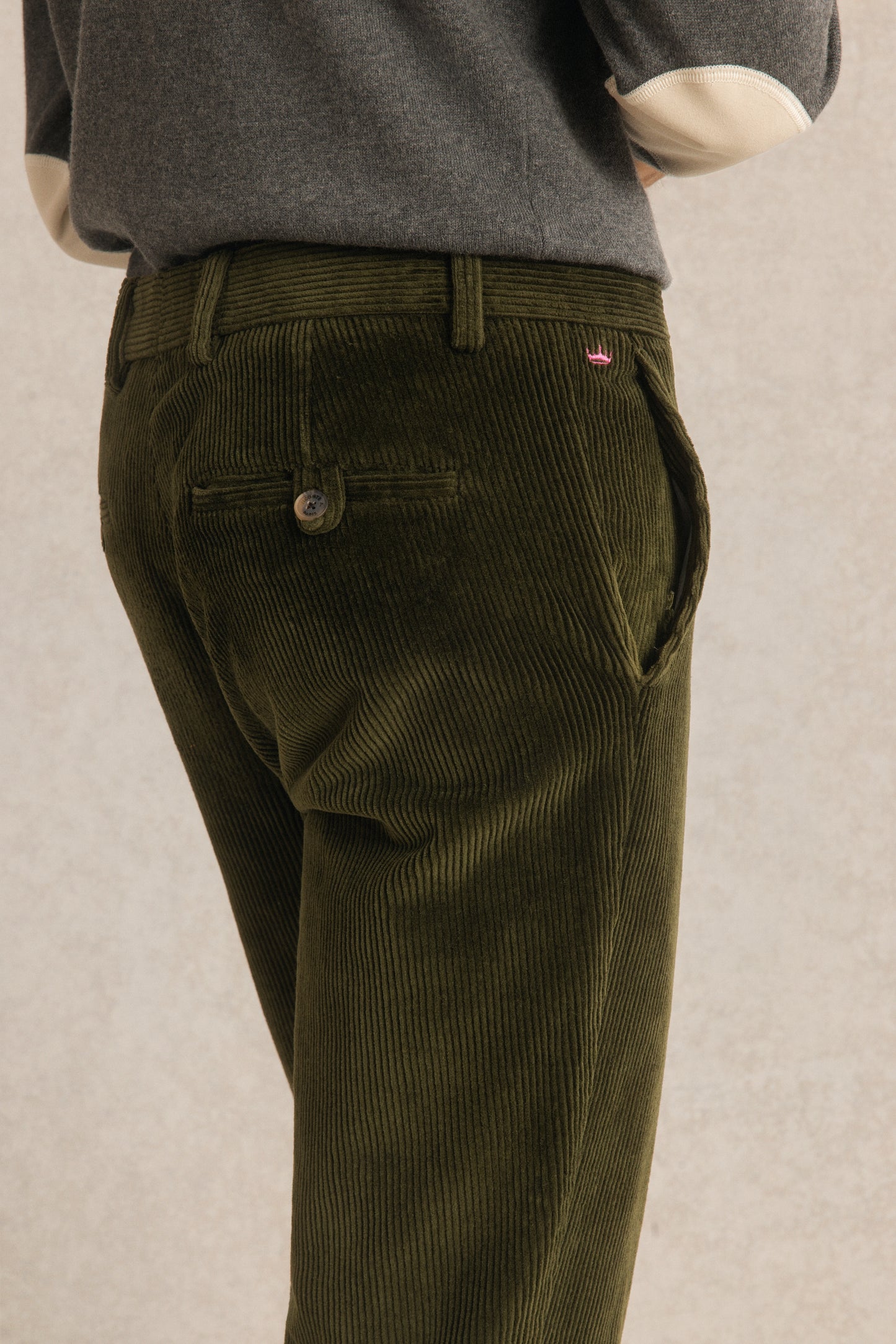 Pantalon en Velours Côtelé