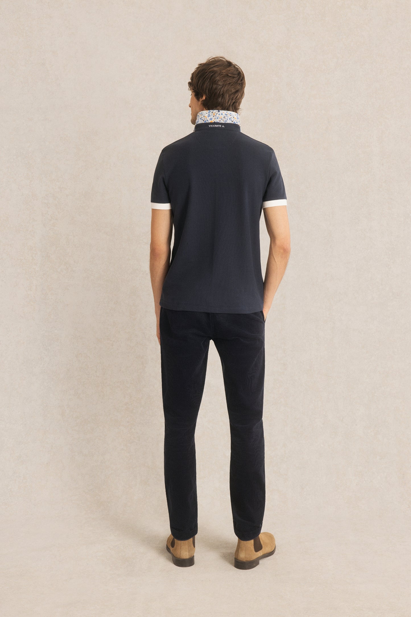 Polo à Détails Imprimé