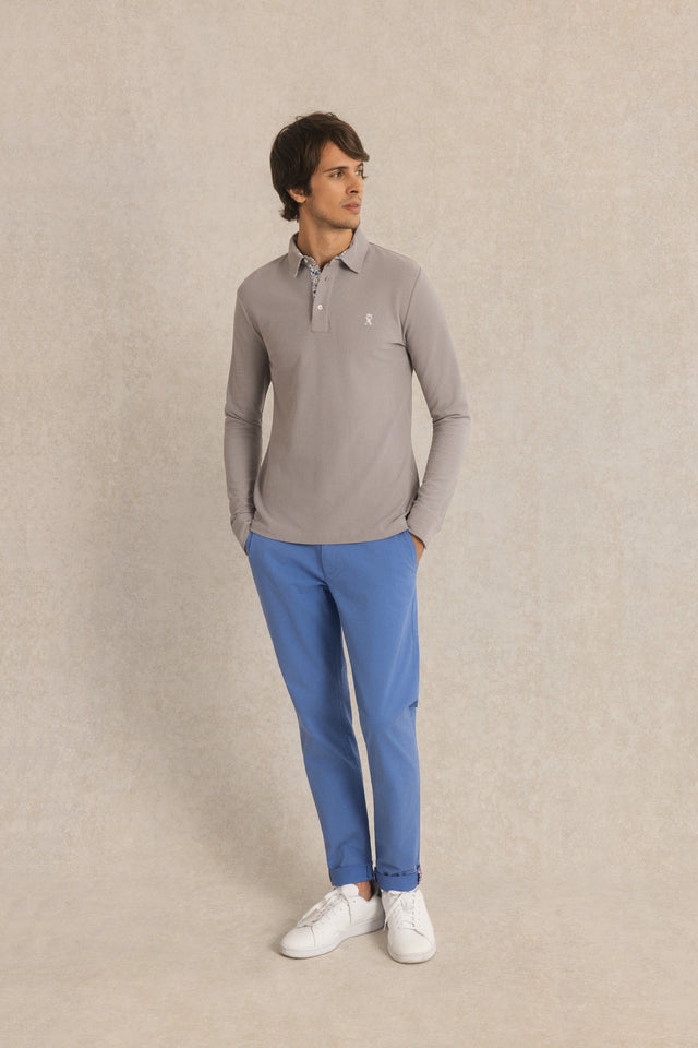 Polo Manches Longues à détails imprimé - Image principale