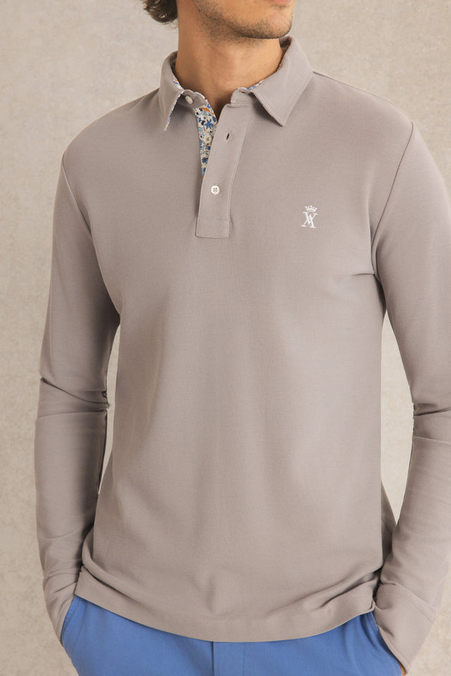 Polo Manches Longues à détails imprimé - Image principale