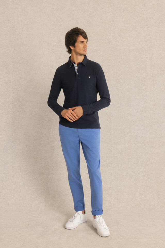 Polo Manches Longues à détails imprimé - Image principale