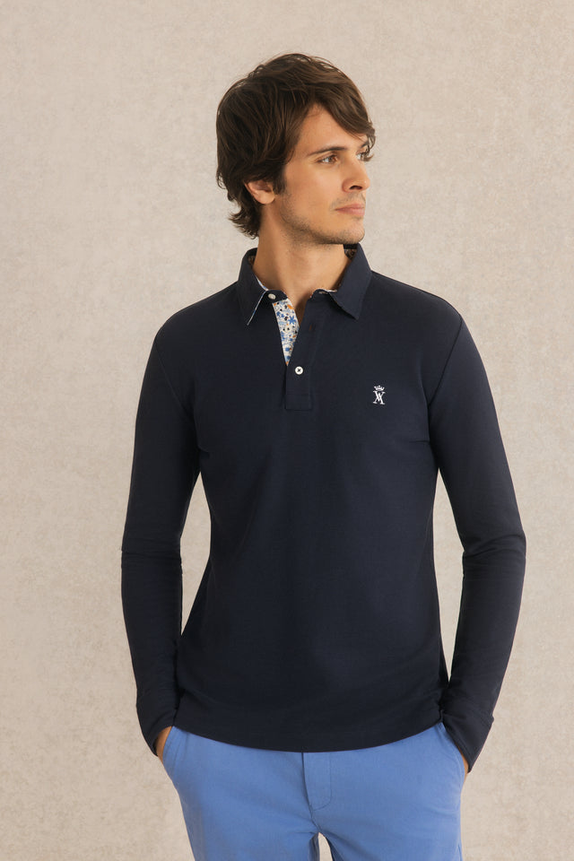Polo Manches Longues à détails imprimé - Image principale