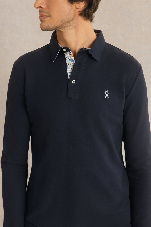 Polo Manches Longues à détails imprimé - Image principale