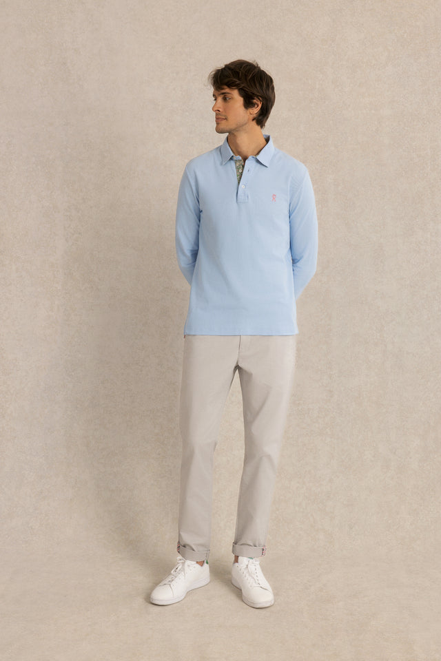 Polo Manches Longues à détails imprimé - Image principale