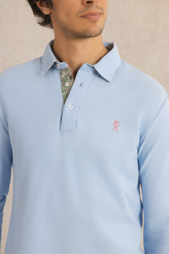 Polo Manches Longues à détails imprimé - Image principale