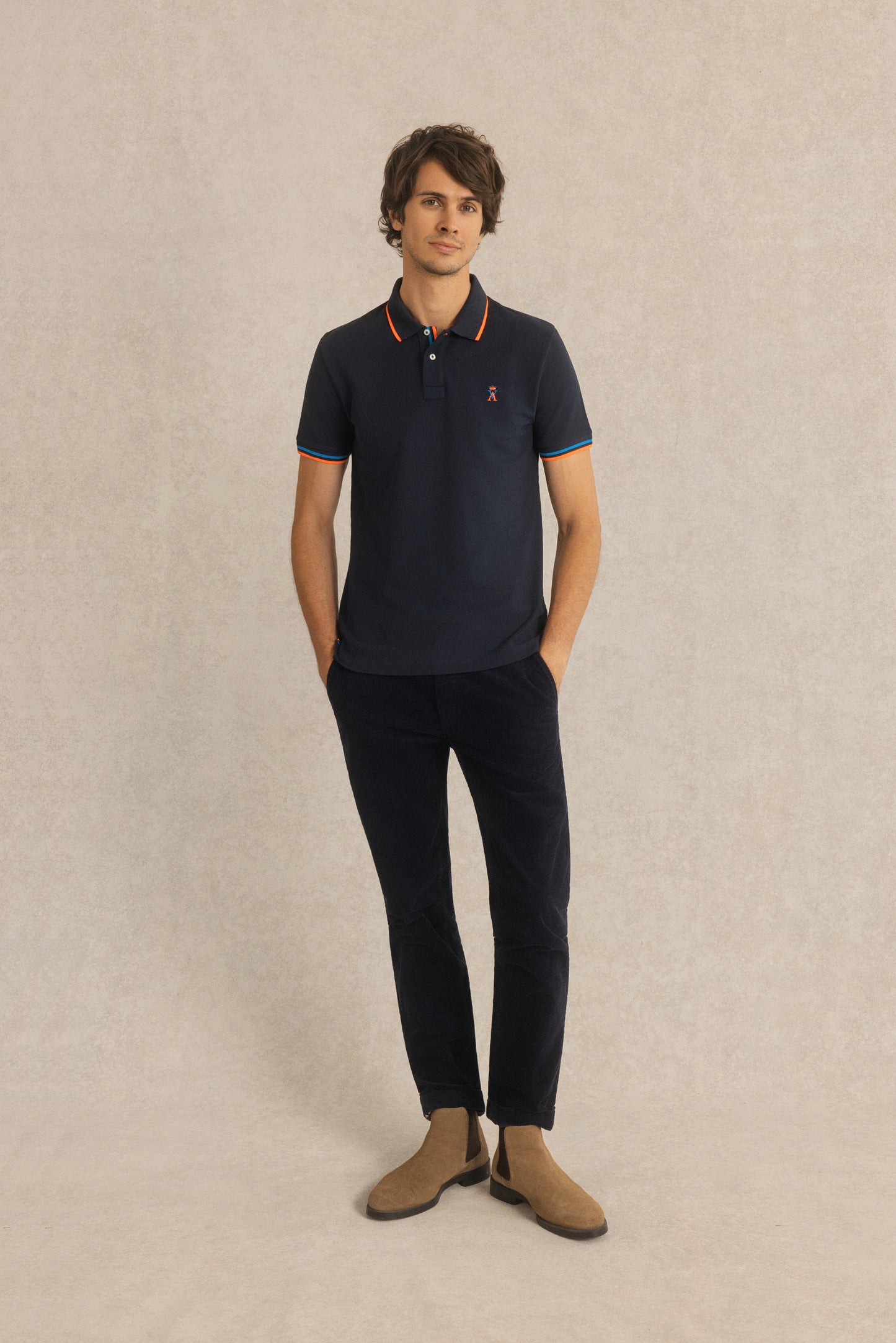 Polo à Détails Fluo