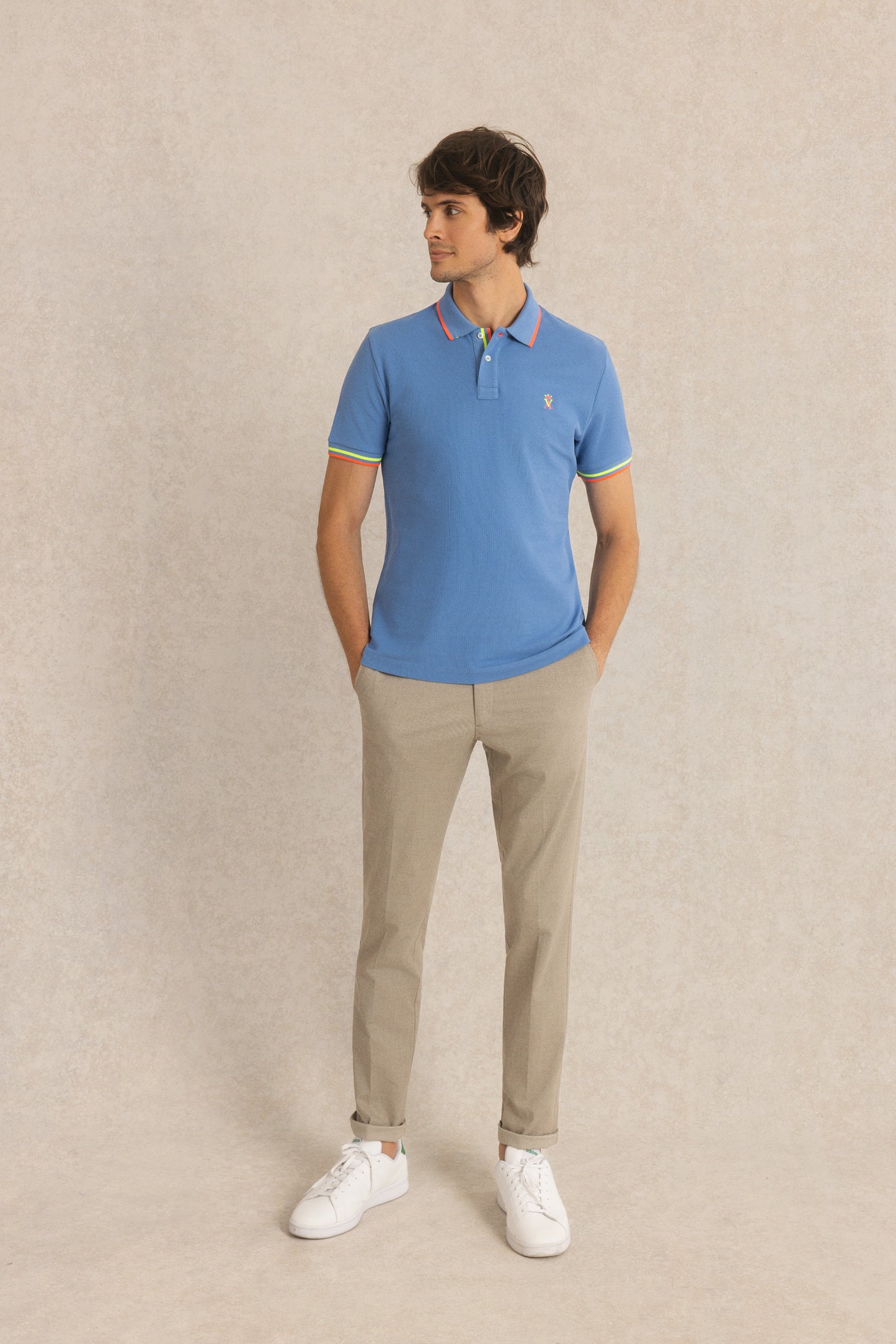 Polo à Détails Fluo