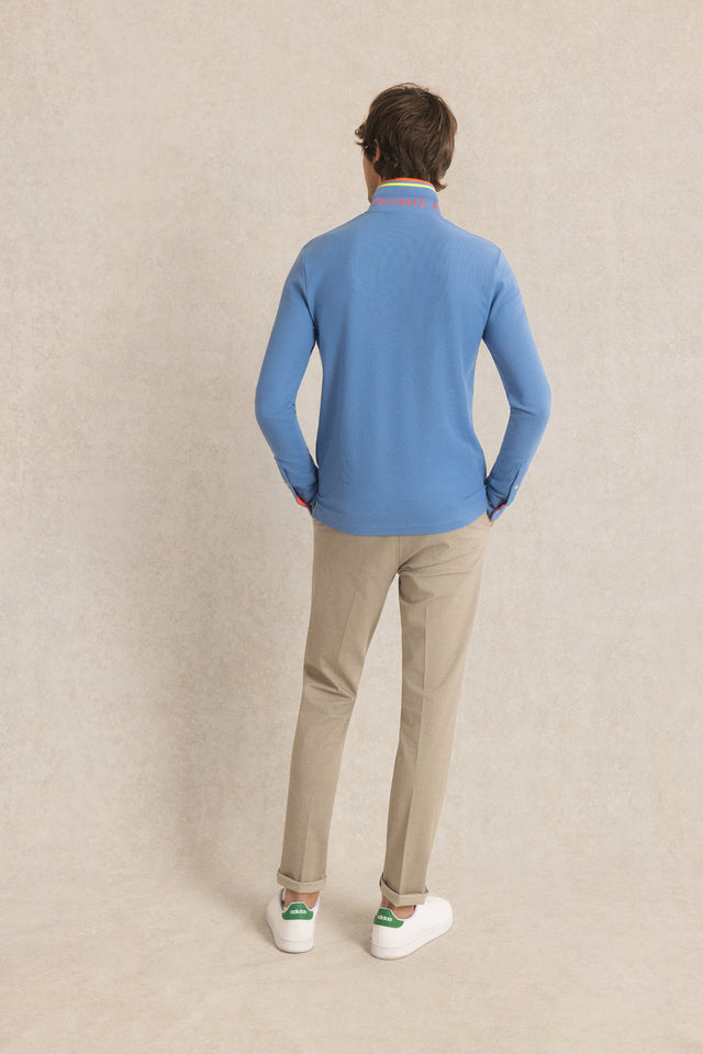 Polo Manches Longues à Détails Fluo - Image principale