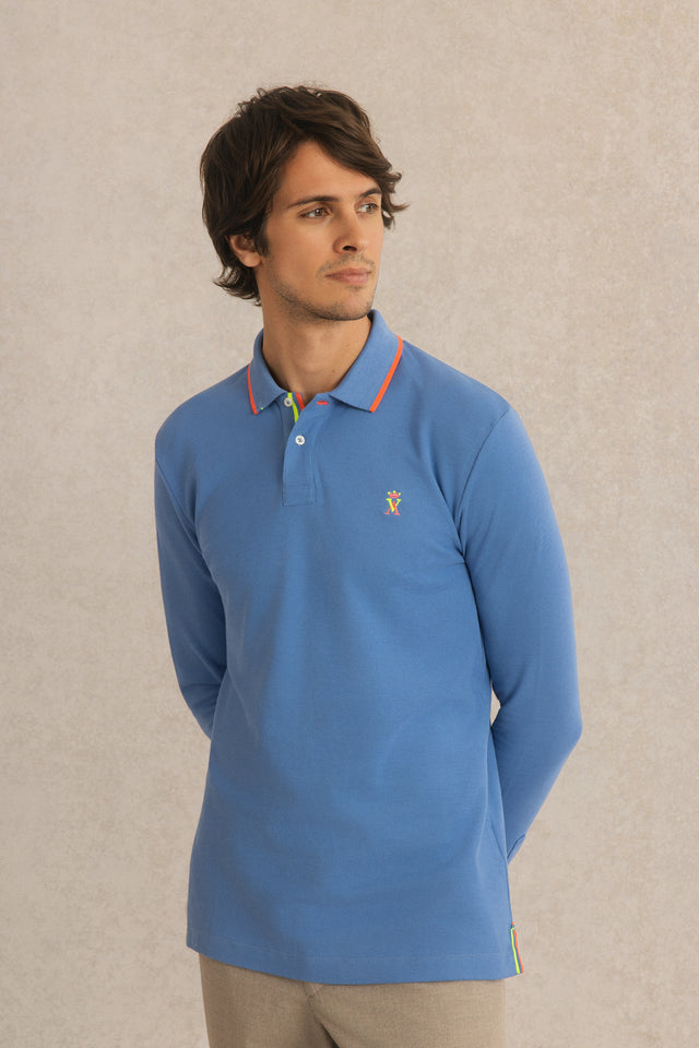 Polo Manches Longues à Détails Fluo - Image principale