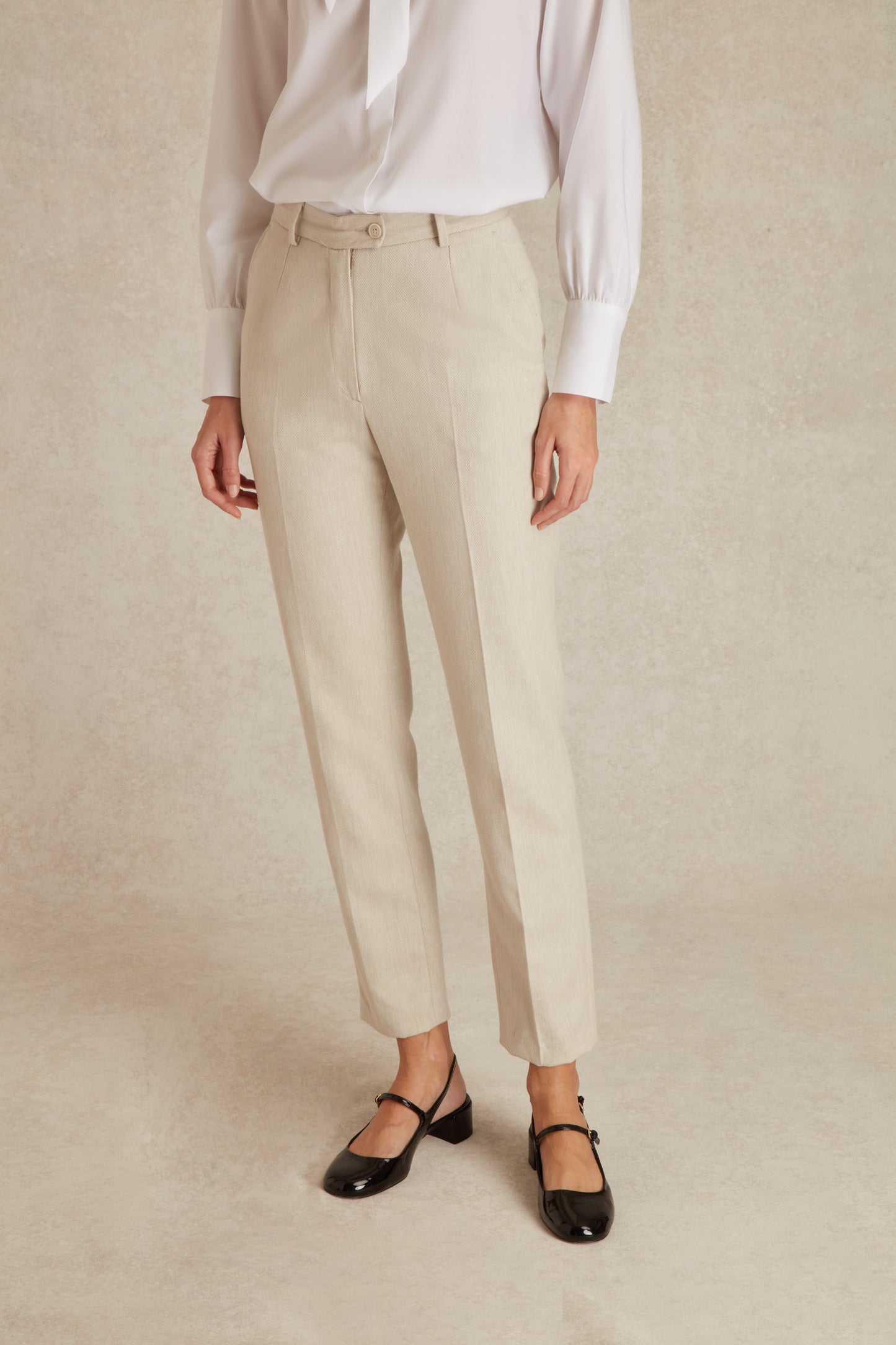 Pantalon à Motifs Chevrons